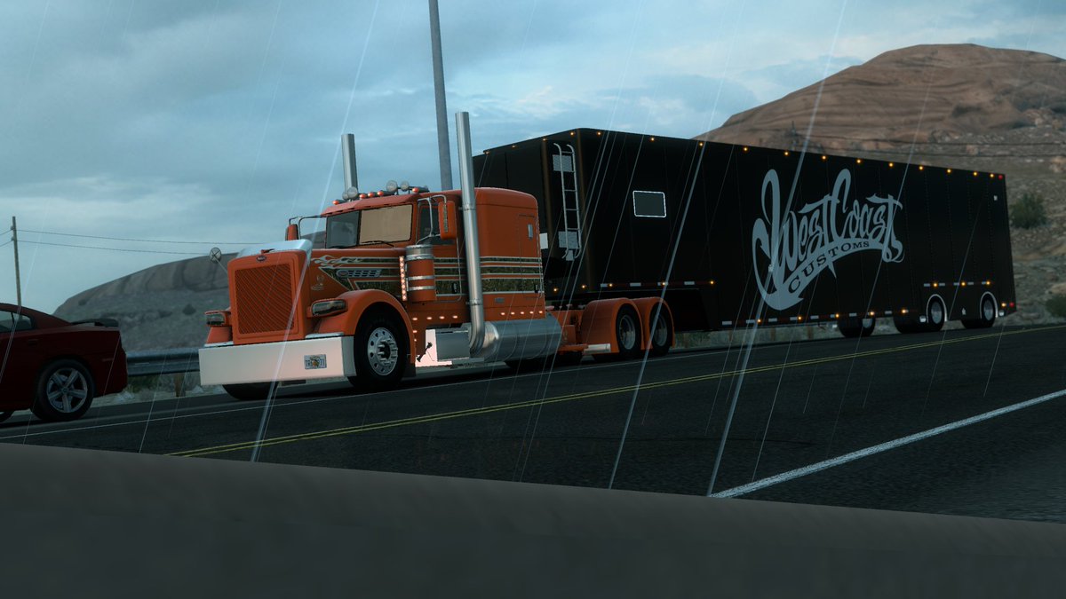 Thatmobguy's tweet image. Just Trucker arioound ats @SCSsoftware loving the new Lighting system. @PhoenixVTC