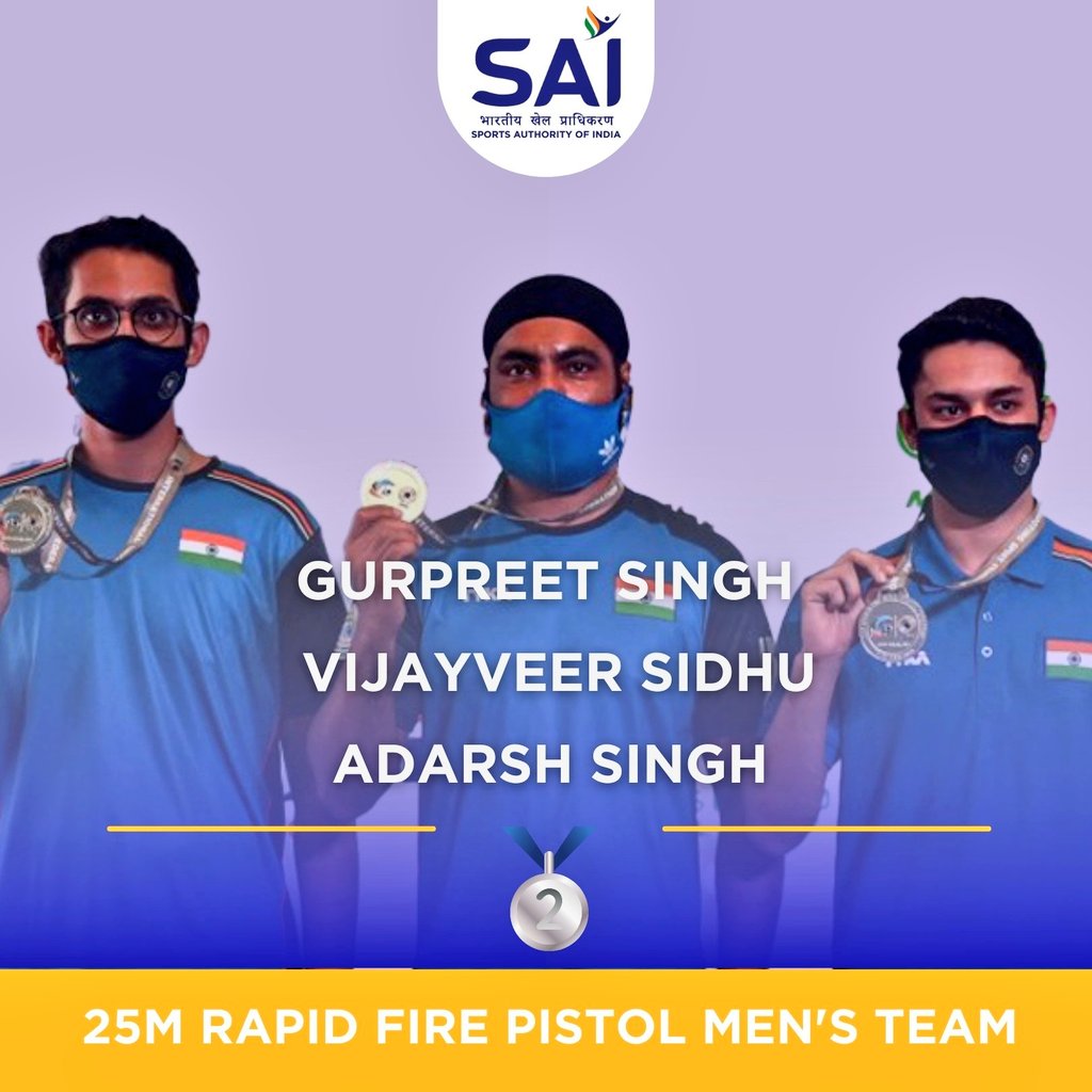 KirenRijiju's tweet photo. I'm extremely proud of our Shooters who have made India proud by winning 30 medals and claimed the top position in the #ISSFWorldCup 2021 with a margin of 22 medals ahead of second placed USA. Heartiest congratulations to all athletes! https://t.co/T1pBpGUKZq