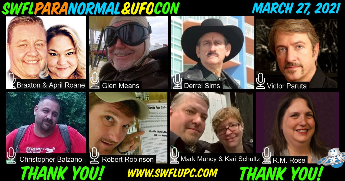 swflufoconferen's tweet photo. A big THANK YOU to all the guest speakers from SWFL UPC 2021! 

THANK YOU also to everyone who attended! 🙂 https://t.co/vrf4hDJldh