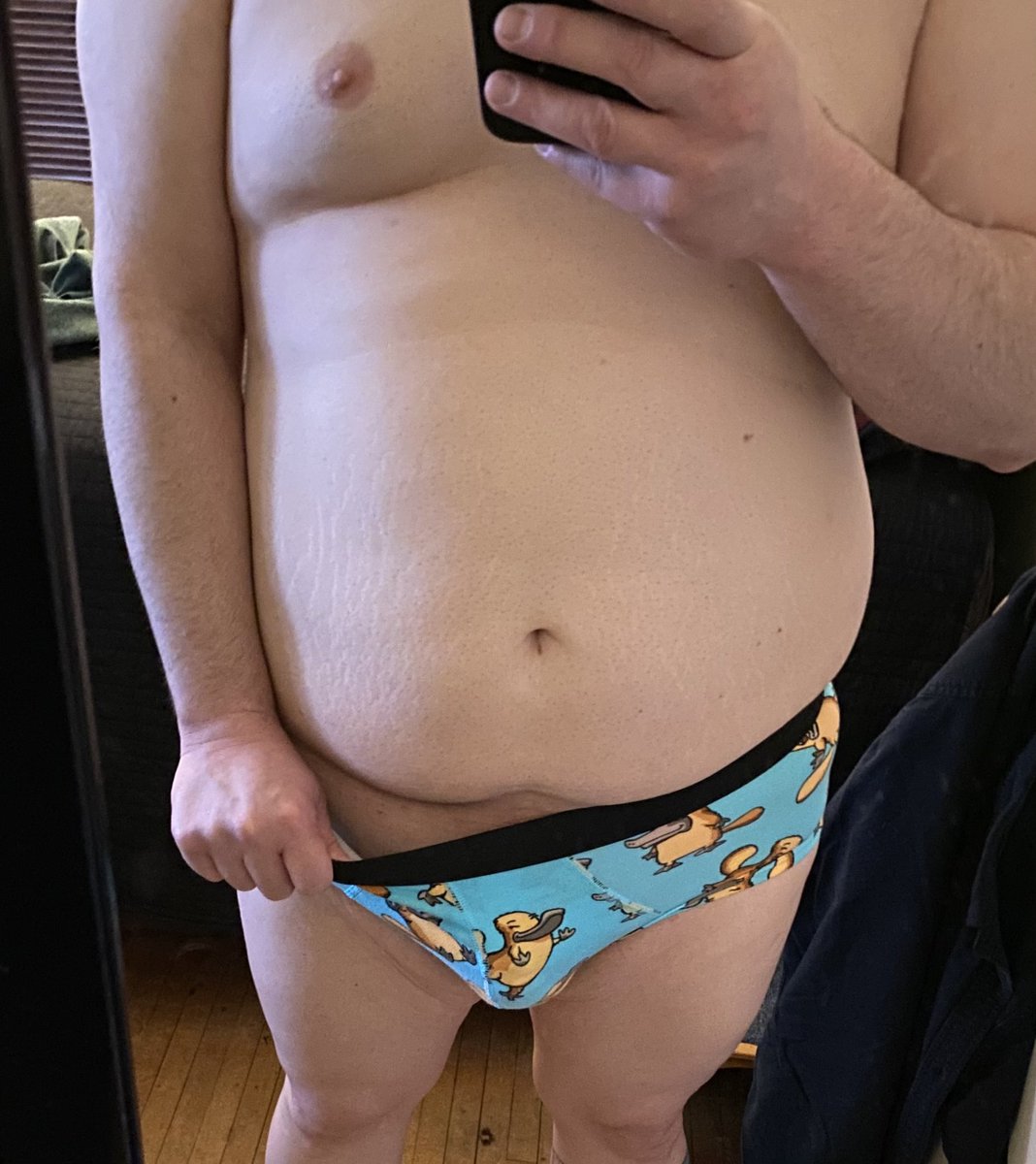 ChubbyTyke's tweet photo. Loving these new undies I picked up from MeUndies. I think I may be a permanent convert. Clearly I went for the “adventurous” platypus print! https://t.co/63kg4UcueS