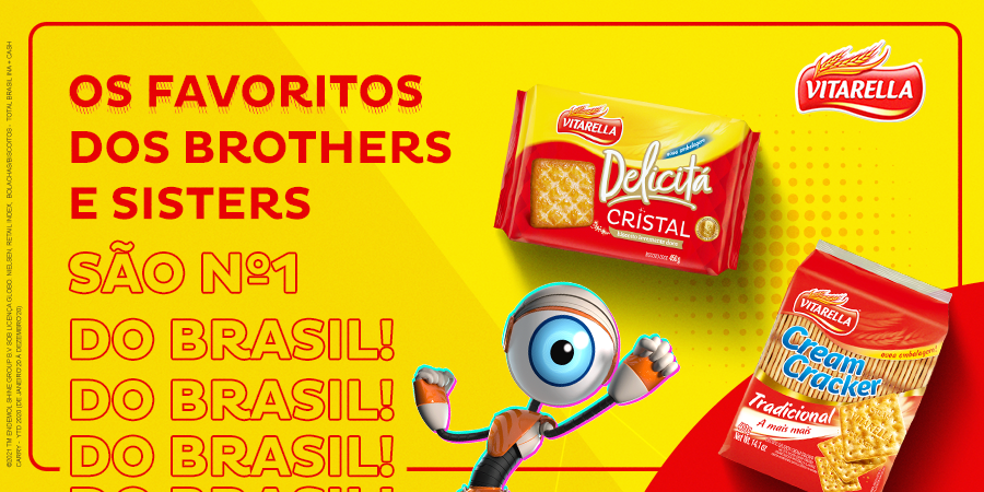 Os brothers já escolheram os seus favoritos e você? Qual é o seu produto preferido da Vitarella? Na dúvida de qual escolher, acesse o link e garanta um de cada > bit.ly/3d5PMtp 😝 #VitarellaNoBBB21 #RedeBBB #BBB21