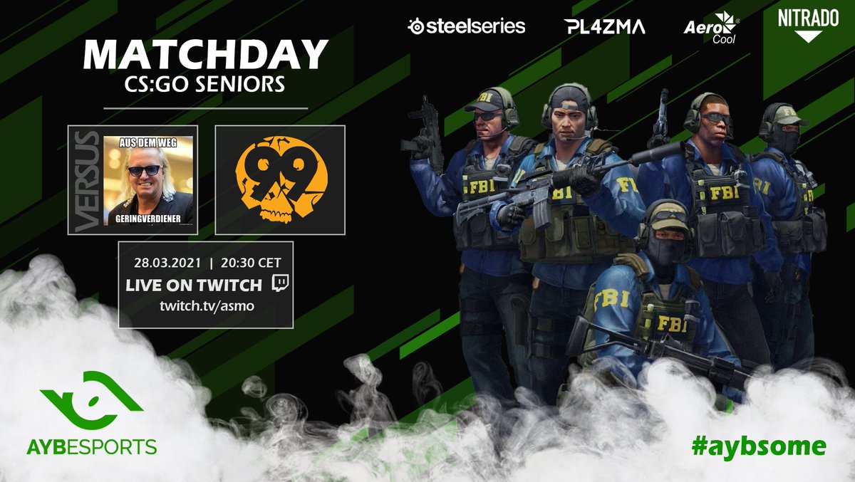 aybesports's tweet image. 💥#CSGO💥
Seniors getting that W in @99DAMAGEde  

🆚Geringverdiener
⏰20:30
📺twitch.tv/asmo
🎙️@asmocs

#Free4AYB #aybsome