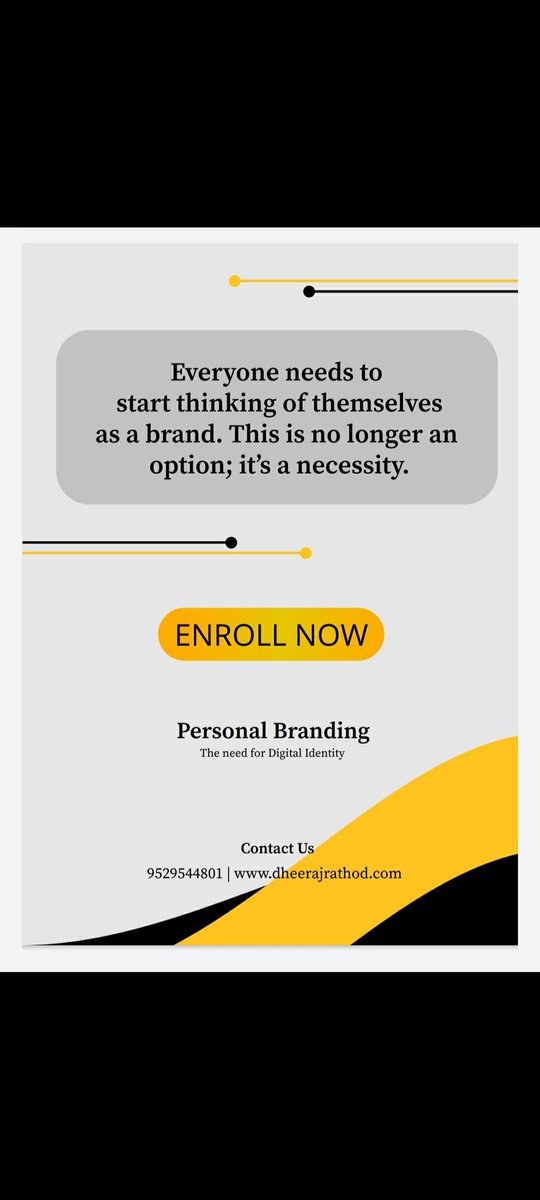 SariaTanisha's tweet image. Want an incredible marketing skills and pursue career in digital marketing? Grab this amazing opportunity with @rathoddhiraj333. Contact me for more details. 
#growyourbusinessonline 
#PersonalBranding 
#DigitalMarketing