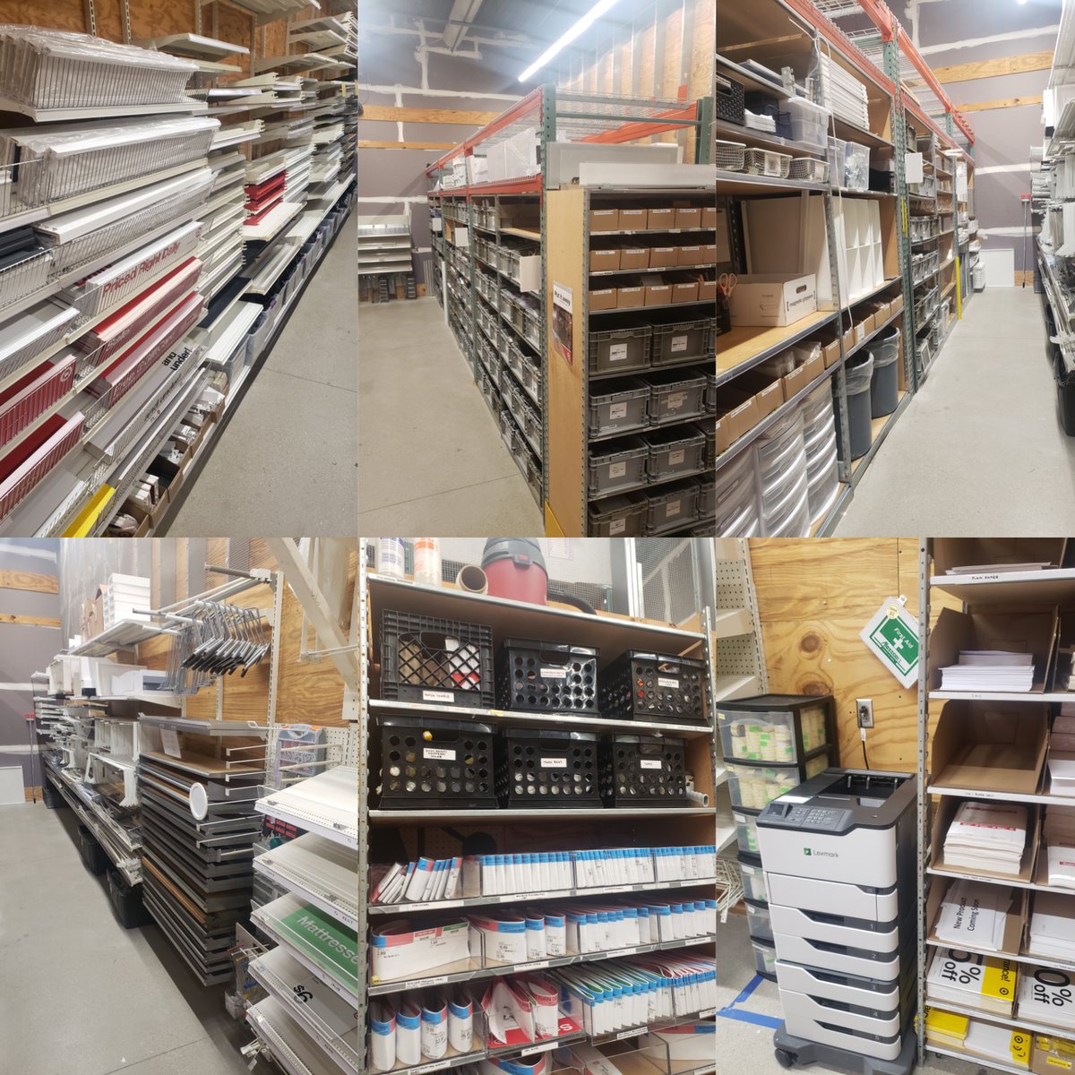 Ca_sey's tweet photo. I reorganized the fixture room and it is beautiful! #springcleaning #bringthejoy #safetyfirst #efficiency  @jeffreyddavis1 @AlexandraLeeeee https://t.co/UvgCbQ99RD