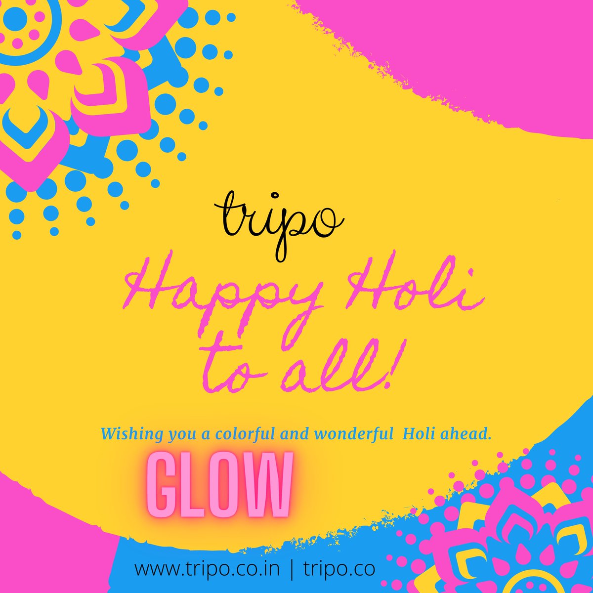 tripoHQ's tweet photo. #happyholi #festivalofcolors https://t.co/89mPm8JUyr