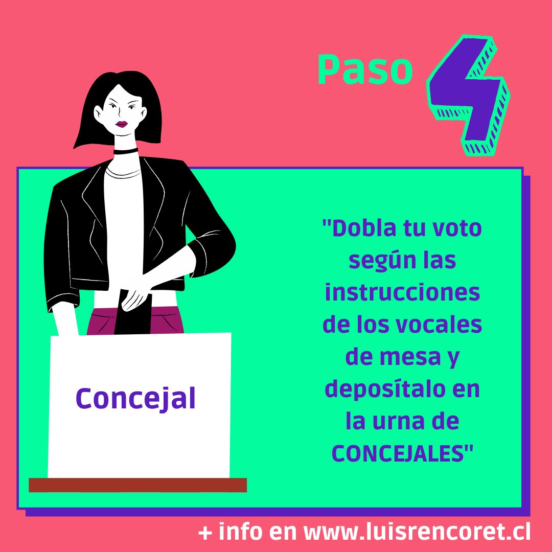 LuchoRencoret's tweet photo. ¿Quieres apoyar con tu voto a esta candidatura este 10 y 11 de abril y no sabes votar (es tu primera vez) o te pierdes entre tantos candidatos? te dejo este tutorial.

#PorUnaVidaDigna
#LuchoRencoretconcejal
#TodasyTodosalConcejo
#ParaqueColinaSiCambie https://t.co/P3UOkPV6kW