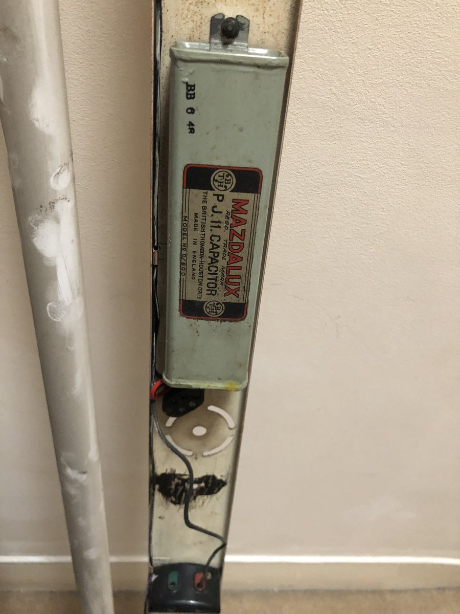 CrawleyKate's tweet image. Any ideas? Just removed this attic light fitting but I cannot find anything listed for online for Mazdalux or BTH ltd and lights @sciencemuseum