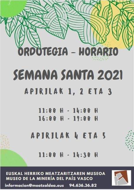 museomineropv's tweet photo. Zure Aste Santuko Plana!
¡Tu Plan de Semana Santa!
#basquexperience #Visiteuskadi #PlanesPorEuskadi #euskadidestinoseguro #DescubreTuLadoBilbaoBizkaia #VisitBiscay #Museo #Minería #PaísVasco #EuskalHerrikoMeatzaritzarenMuseoa https://t.co/s3zfDzIy0G
