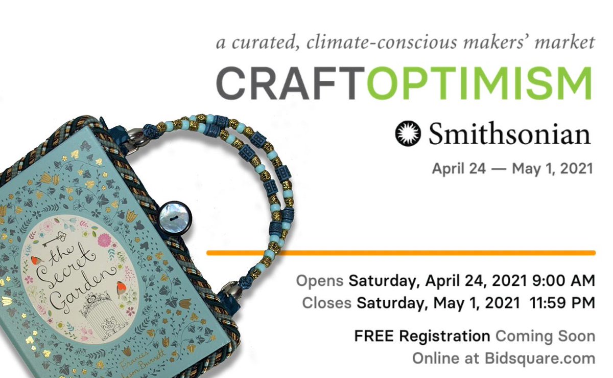 BeeZbyScranton's tweet photo. Announcing that my vintage book purses have been selected into the Smithsonian Craft Optimism show. https://t.co/6Hx9ZCG4Zt #craftoptimism #repurposed #books #vintage #sustainabledesign #sustainableartists #craftinamerica #earthoptimism #bidsquare @smithsoniancraftshowsswc https://t.co/lpURqJUJkN