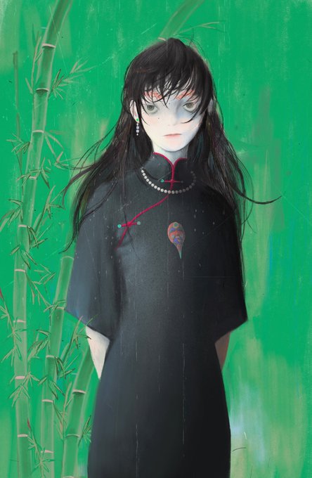 「black dress china dress」 illustration images(Latest)｜4pages