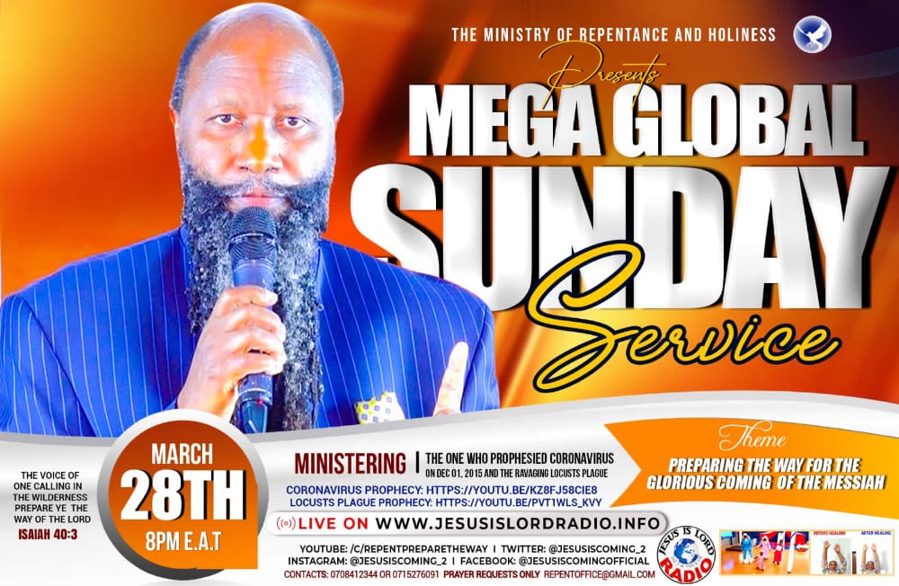 CliffonRonoh's tweet photo. #SUNDAY SERVICES.
Mega global.
Welcome to today Sunday services. https://t.co/7e57iAtpHm