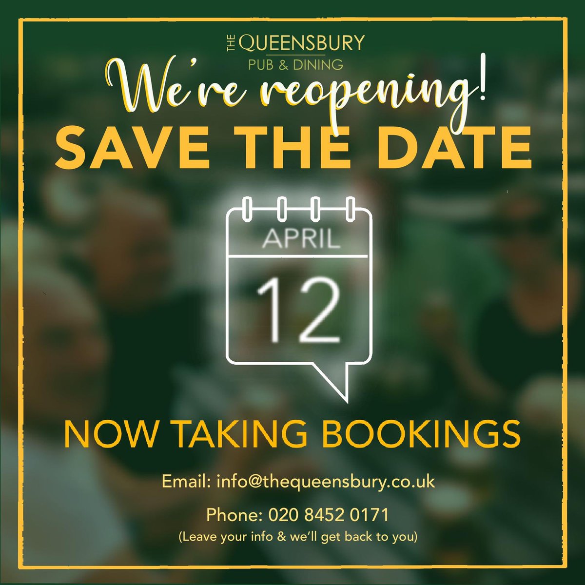 It’s nearly here! The return of the roast, we can’t wait to have Sundays in the pub back in our lives! 😋🍖🍷

Book now via phone or email as we have limited availability in our 2 beer gardens!
.
.
.
.
.
#sundayroast #pubroast #sundaylunch #pubgrub #restaurantroast #pubsoflondon