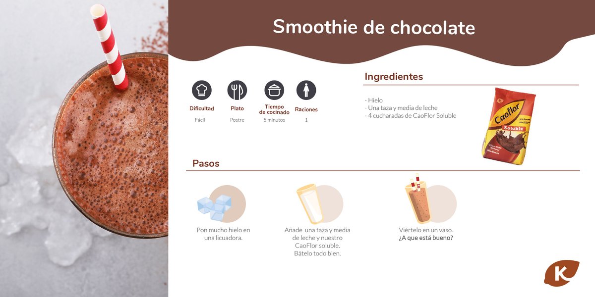 ChocolatesEurek's tweet photo. ¿Quieres celebrar la llegada de la primavera de una manera especial? 🌾🍫💥Sigue los siguientes pasos y, ¡refréscate como nunca!

#chocolateslacolonialdeeureka #primavera #batido https://t.co/DGfISBKK5g