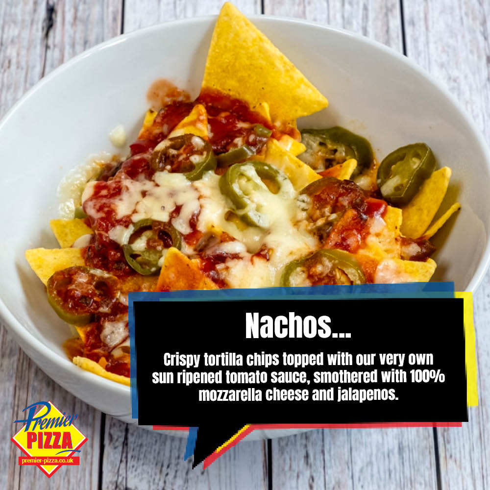 PremierPizzaUK's tweet photo. Nachos...
Crispy tortilla chips topped with our very own sun ripened tomato sauce, smothered with 100% mozzarella cheese and jalapenos.
Order at https://t.co/9fNz286wPC for delivery!
.
.
.
.
.
#premierpizza #westmidlands #stafford #pizza #Bilston https://t.co/54gSTo0vs0