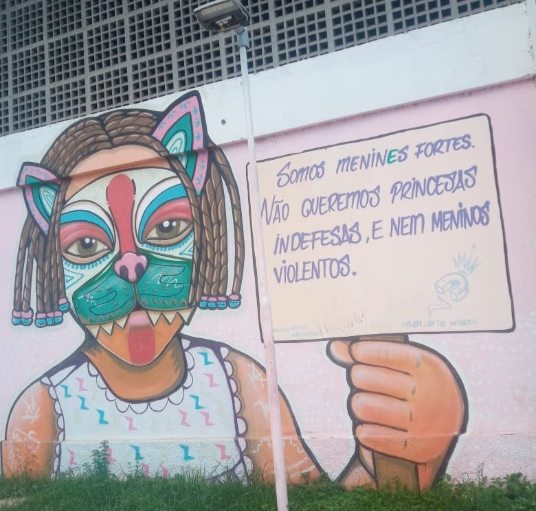 Mural 'Já não somos indefesas