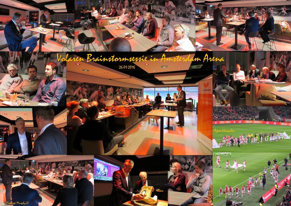 Lustrum bericht 21! al weer. Door Corona blijft het Volaren contact jammer genoeg nog steeds bij fotoberichten. Dit keer een bezoek aan de <a href="/cruijffarena/">Johan Cruijff ArenA</a> Arena 26-01-2017 om te brainstormen, met dank weer aan Henk Markerink. Ideeën worden steeds aangepast Volaren.nl