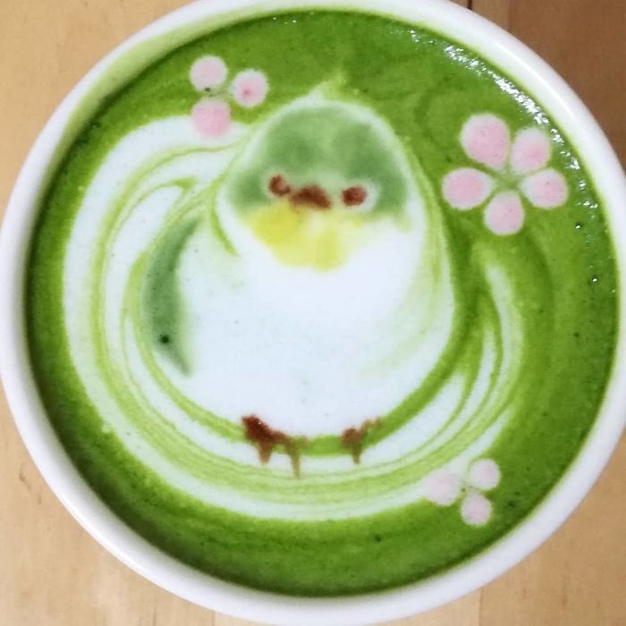 seokuva's tweet photo. cute bird coffee art ☕️❤️ https://t.co/nnnywsIeqC
