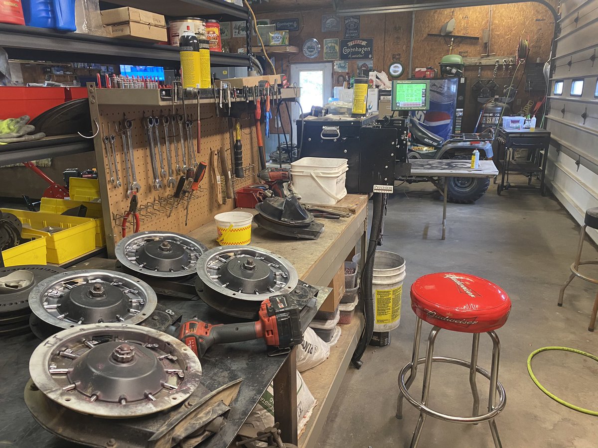 LeathermanJML's tweet photo. Putting some of the education I’ve gotten from @osuati and @ati_witter  to work today getting some seed meters ready for #plant2021 https://t.co/nxQ1x0riiB
