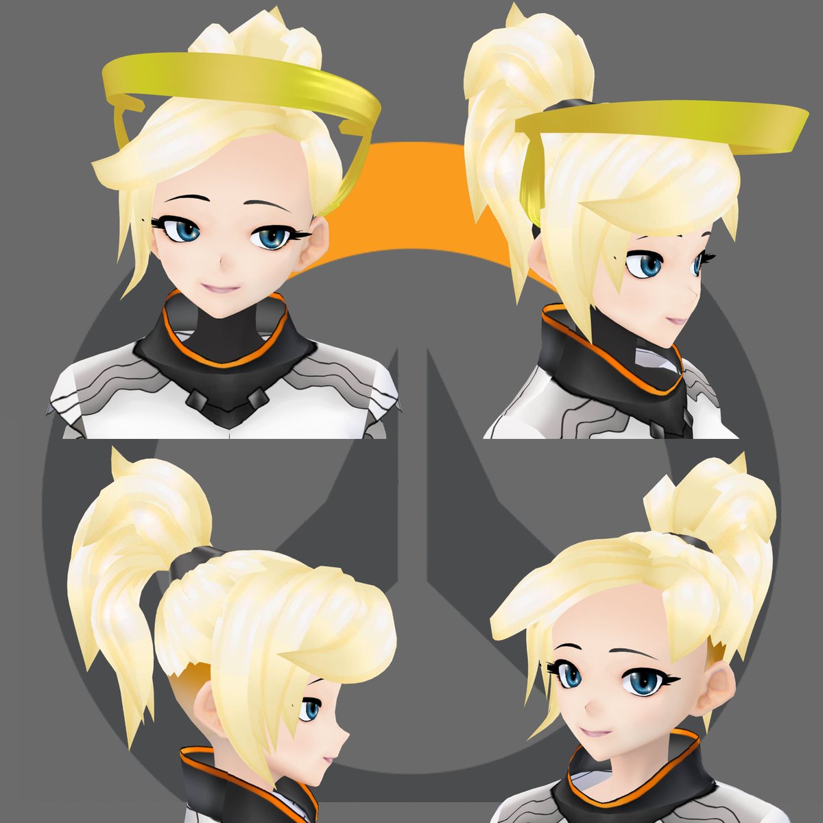 New post on my #booth site, with this Mercy hair, complete with her glory. Comes already boned. Find it here:
christinabalser.booth.pm/items/2854493

#vroid #vtuber #3D #envtuber #englishvtuber #youtuber #youtube #anime #vroidstudio #vtubers #virtualyoutuber #hero #OW #Overwatch #Mercy #hair