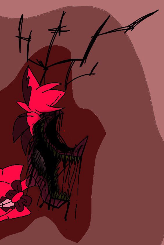 ExxoticSans's tweet photo. U like alastors new look pretty scary huh #HazbinHotel #vivziepop #HazbinHotelFanart https://t.co/6iSE5oUF0i