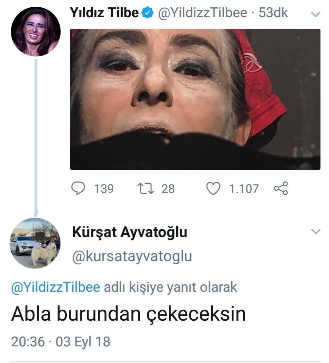 Yıldız Tilbe’ye tavsiye vermiş çıldırıyorum sjdjejwkdkdskk
