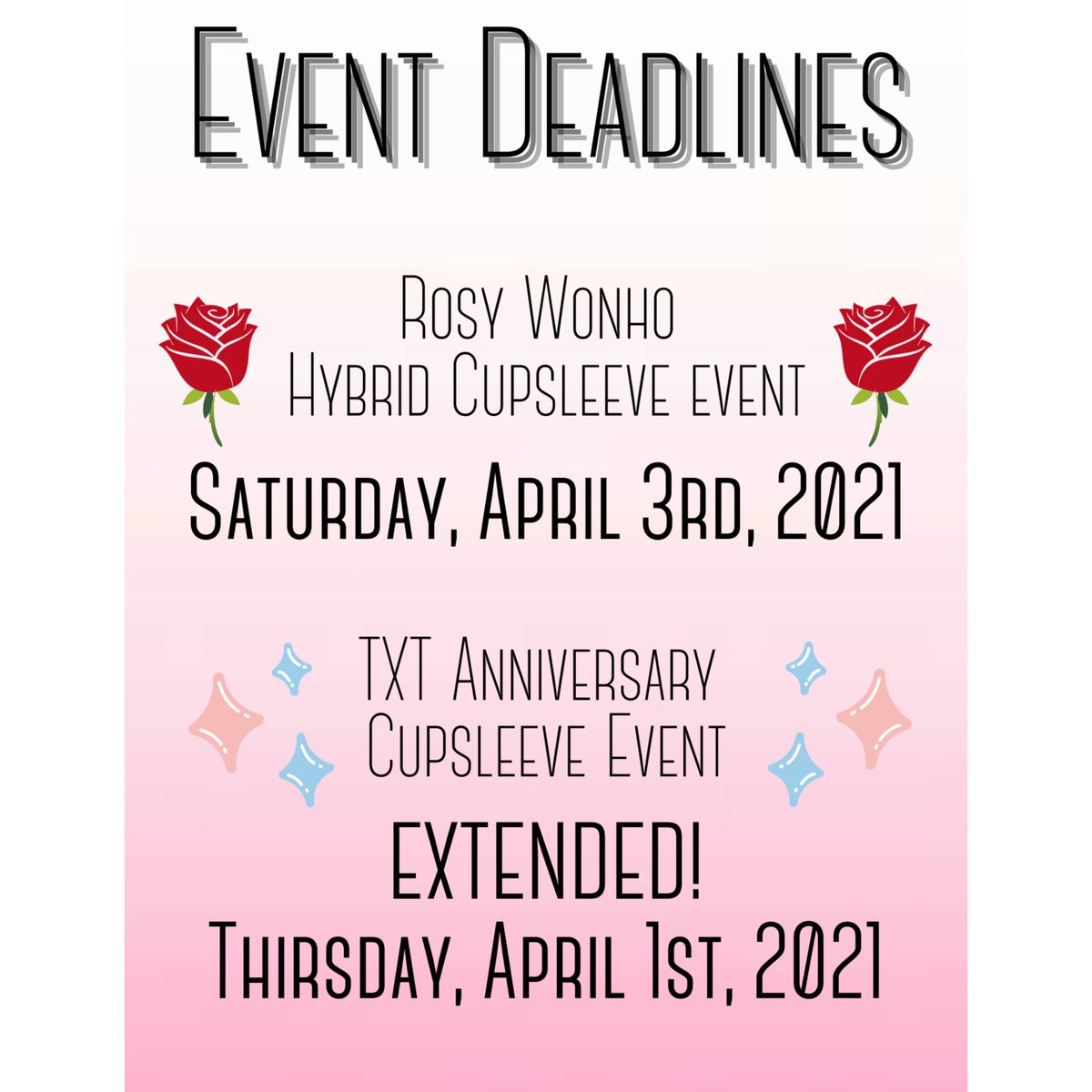 nocokpop's tweet photo. Reminder that our #RosyWonho and #TXT events will be coming to a close soon! 

If you haven't checked them out or placed an order yet, please do so before the deadlines listed below. 

#WONHO #TOMORROW_X_TOGETHER #BEOMGYU https://t.co/R2mOb19t4Q