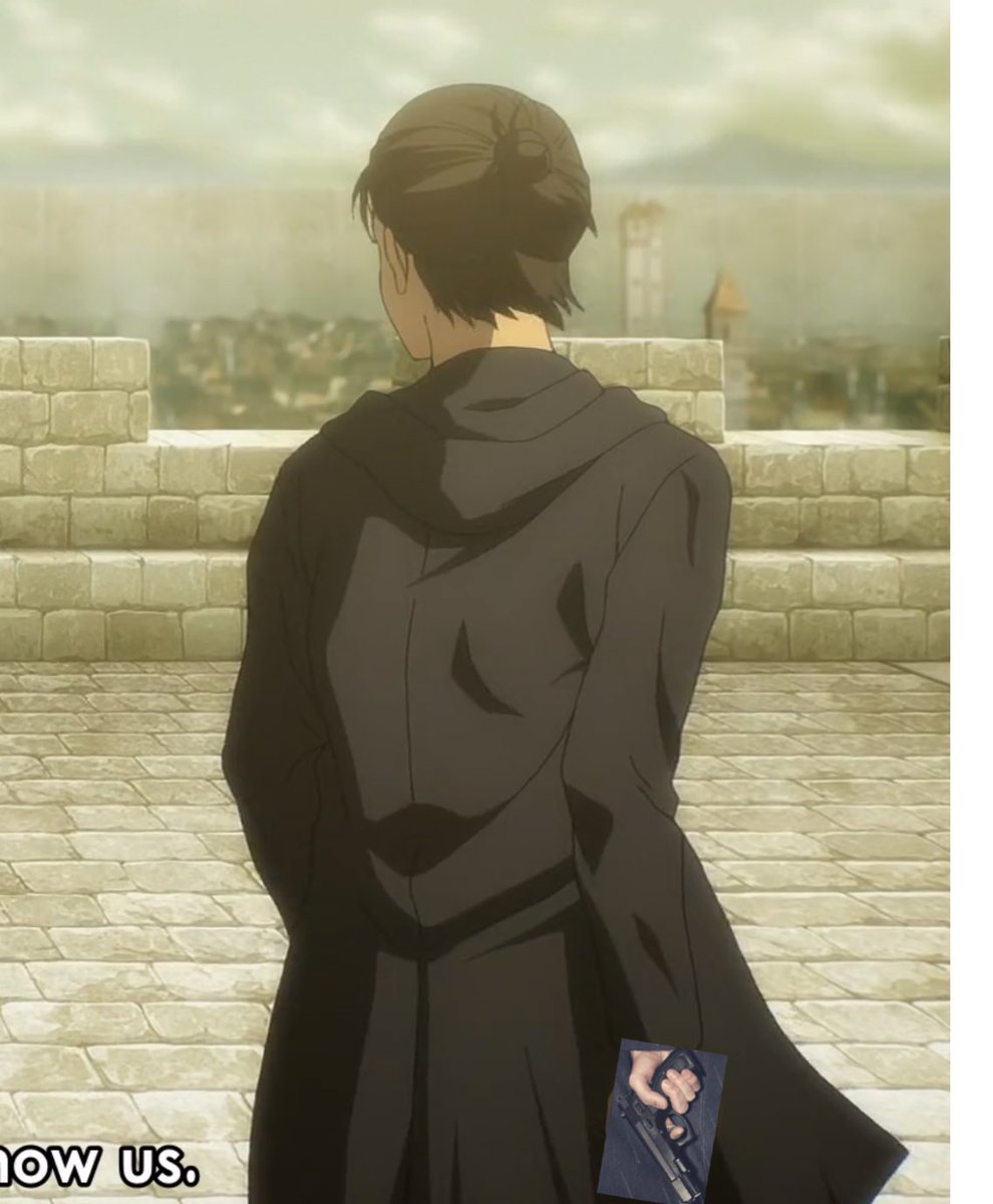 UnluckyPapi's tweet photo. Eren stay strapped https://t.co/W3TMOKHJnu