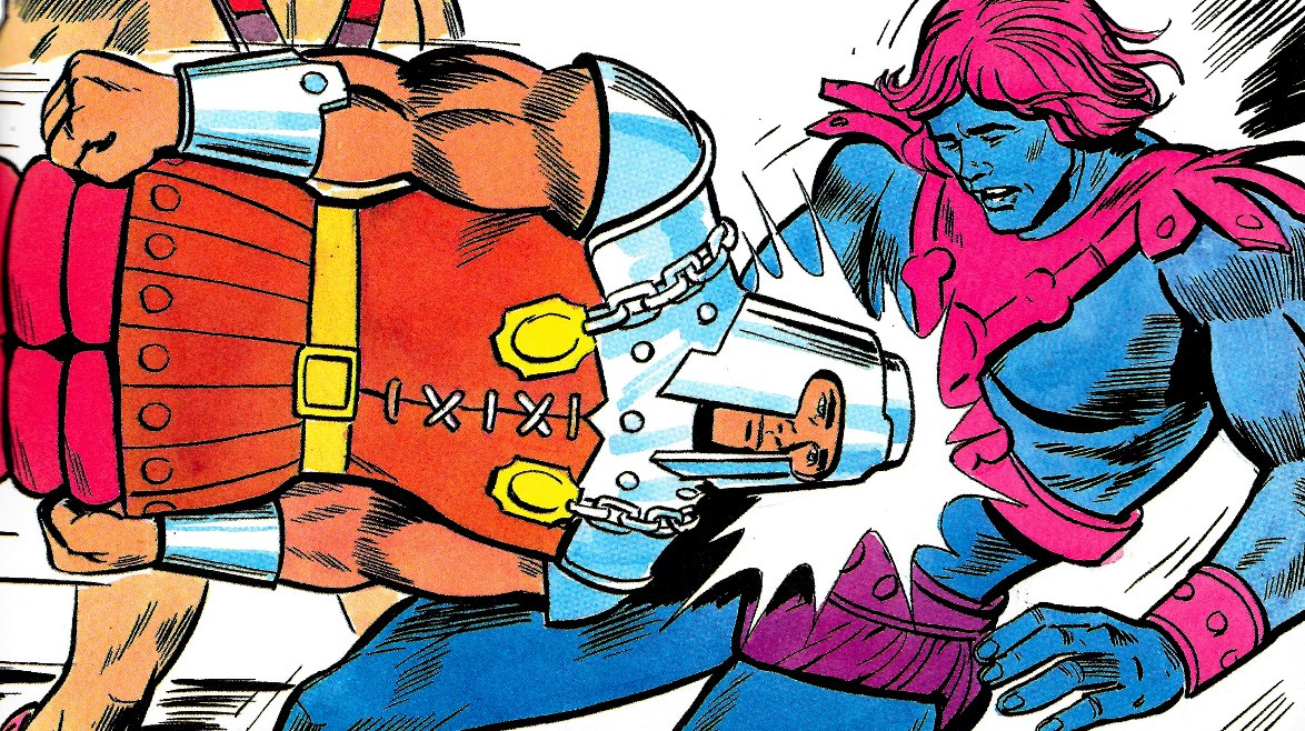 ThePowerCon's tweet photo. The heroic #RamMan strikes a blow against #Faker! What's your favorite thing about #HeMan's hard-headed friend? #PowerCon returns Sept 11th &amp; 12th, 2021 in Anaheim, CA! #MOTU #SheRa #POP #SPOP #Headbutt #Vintage #ActionFeature #PowerCon2021 #2021PowerCon https://t.co/mMOJg5D0tP https://t.co/VOr9lGCJvE