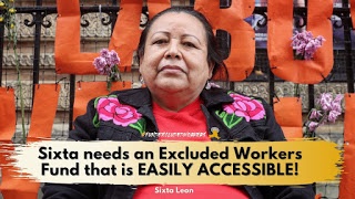 CaraSearch's tweet photo. Sixta has been on hunger strike for 13 DAYS calling on @AndreaSCousins &amp; @CarlHeastie have to #FundExcludedWorkers.
She's putting her body on the line for an Excluded Worker Fund that New Yorkers can access right away and without hassle.
Albany must listen to Sixta's demands! https://t.co/rmLfpl72Pj