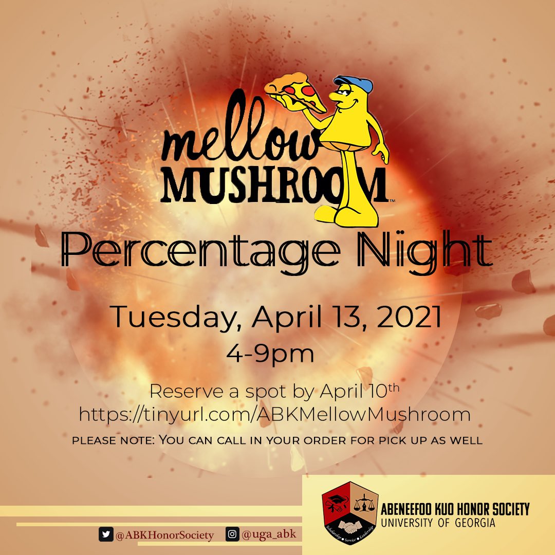 ABKHonorSociety's tweet photo. ON YOUR RADAR: A chance to order takeout or dine-in at Mellow Mushroom to gain fundraising points. Make sure to reserve a spot using the link in our bio! https://t.co/GxySdwGkvB