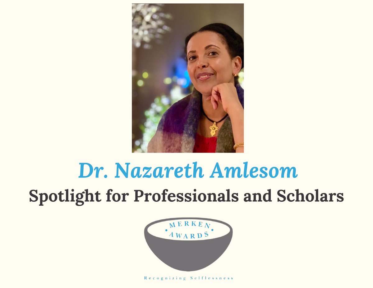 MerkenAwards's tweet photo. The #MerkenAwards - Spotlight for Professionals and Scholars goes out to Dr. Nazareth Amlesom for using her profession and expertise in Tigrinya language to the betterment of Eritrean communities.
#SundaySpotlight #Eritrea #WeAreComingHome #Yiakl https://t.co/UY8WVV2vum