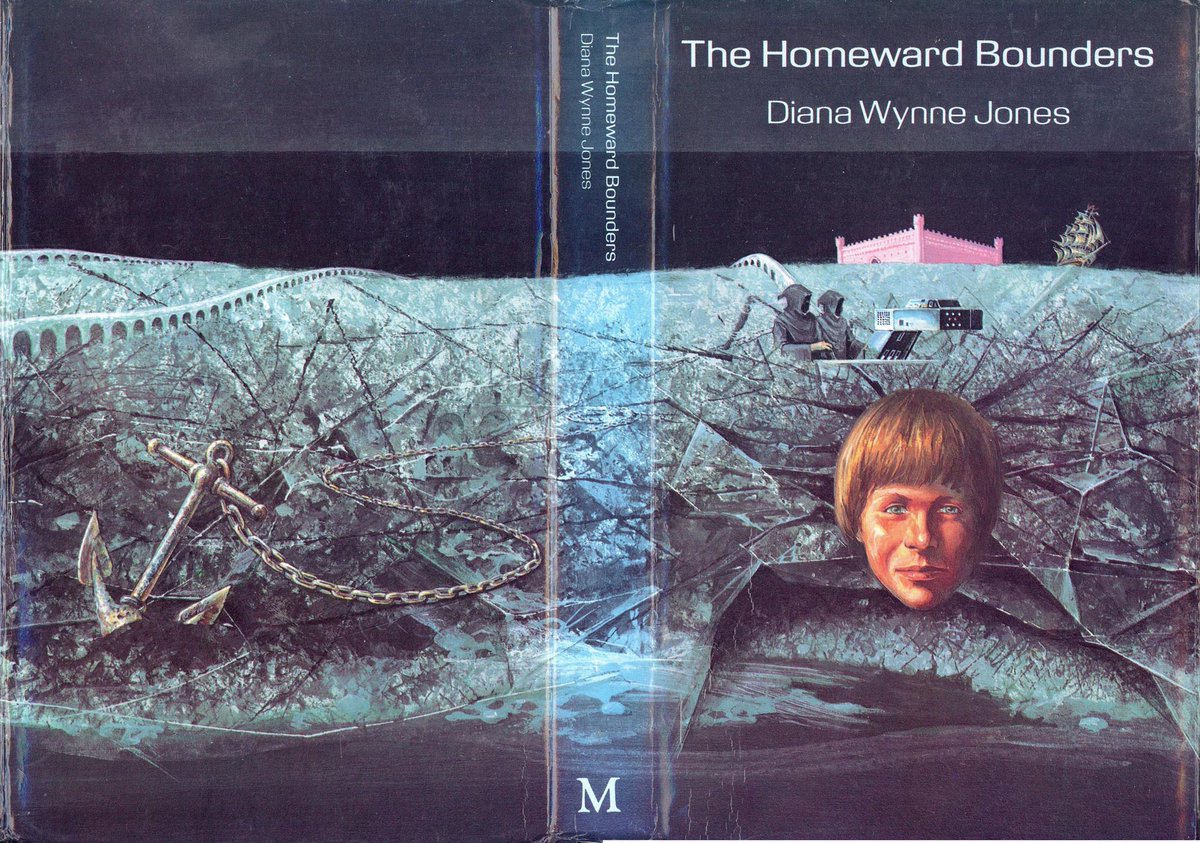Ranaroth2's tweet photo. Diana Wynne Jones, The Homeward Bounders, Macmillan Children's Books, 1981. Cover: Graham Townsend. #DianaWynneJones #GrahamTownsend #Macmillan #homeward #bounders #paralleluniverse #boardgames #Immortality https://t.co/w9ZCPzzCtB