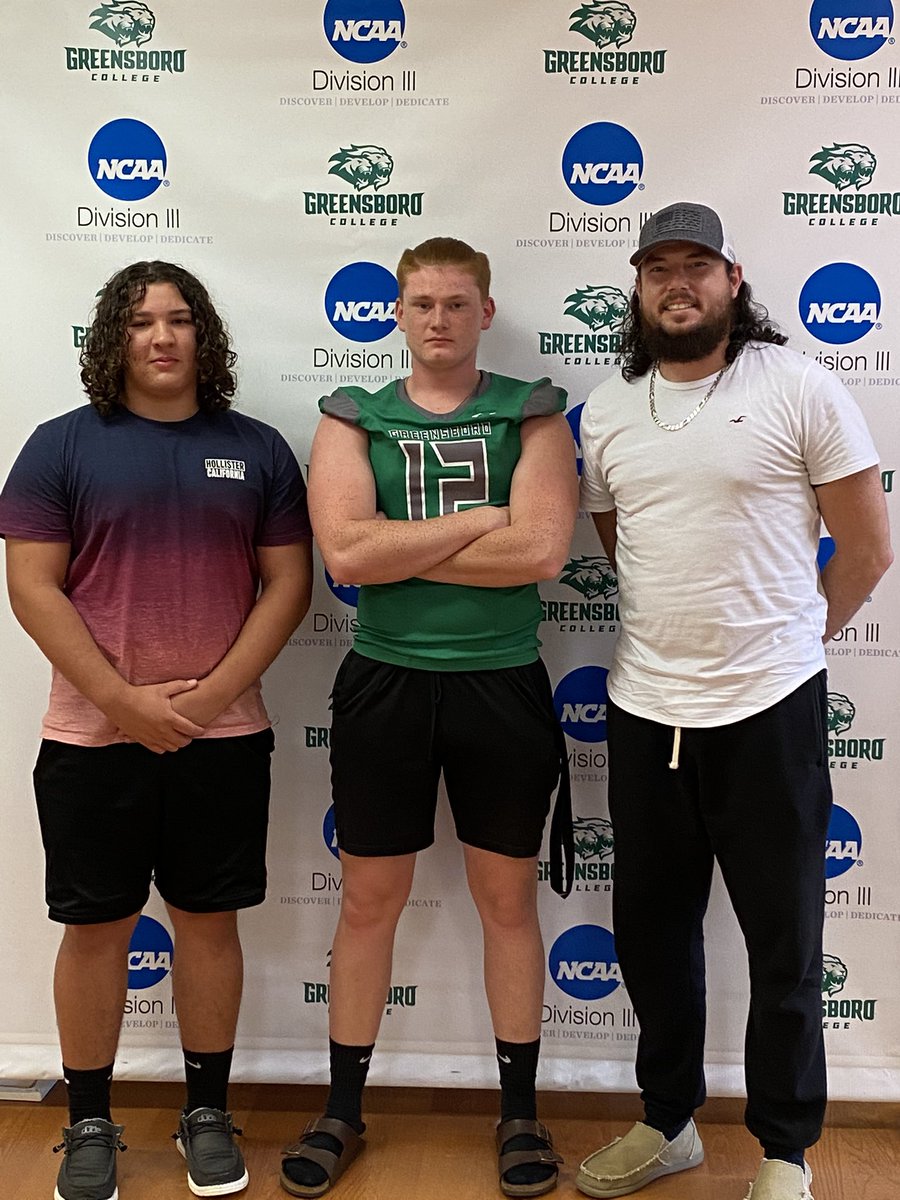 TylerBarfield12's tweet photo. I would like to thank @coach_card and @CoachStoss for the visit at Greensboro college yesterday! https://t.co/5kKwDzOnIG