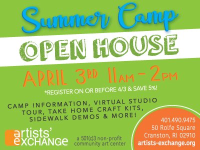 ArtistsExchange's tweet photo. Come Join us for our Summer Camp Open House and hear all that we have in store for Summer 2021 🌴😎 https://t.co/sw2QwNT4Gv