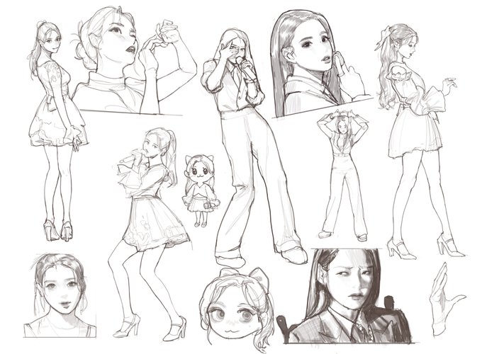 아이유 낙서 했슴니다 