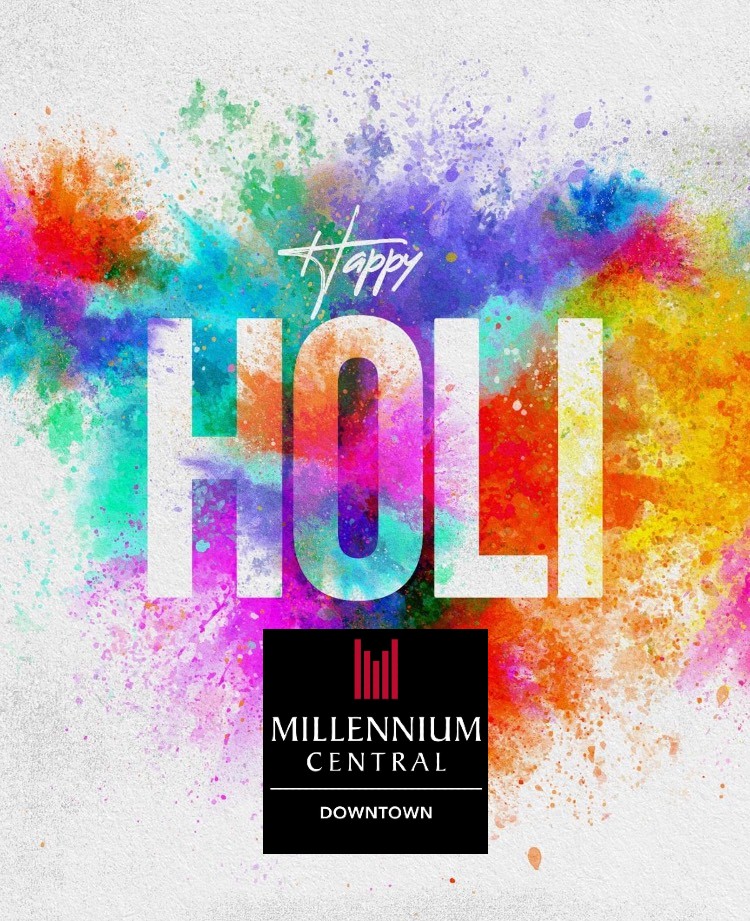 millcentral's tweet photo. Here's to our Hindu guests. #HappyHoli from #millenniumcentraldowntown #youarethecenter https://t.co/1NKiDtMRU4