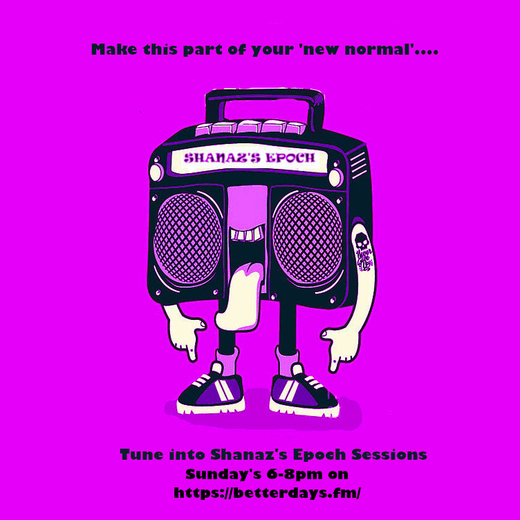 DJShanazzle's tweet photo. Tune into @BetterDaysFm from 6pm for a good #eclectic mix of tunes on Shanaz's Epoch Sessions. Lovely tunes reflecting back on this past year. Themes of #solace #unity #gratitude &amp; #hope #essential #listening #sundayvibe #Radio #SundayFunday #music #allgenres #alleras https://t.co/NIHYnDXuTU