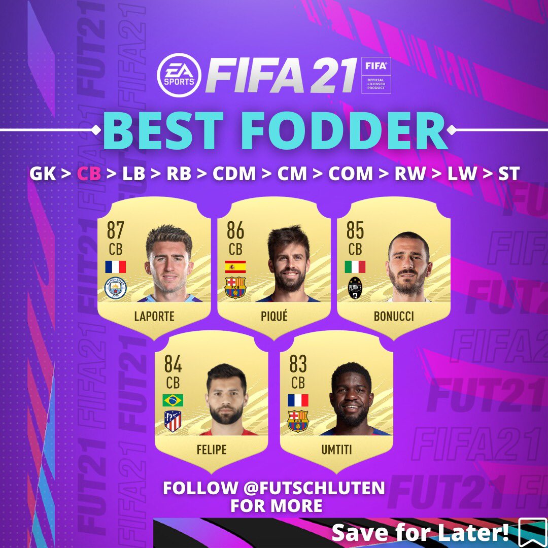 FUTschluten's tweet photo. BEST SBC FODDER - CB ✅
#fifa #fifa21 #fifaultimateteam #fifa2021 #fifamemes #fut21 #fifasolutions #fifapacks #fifamarket #fifatrading #trader #fifatrader #trading #fifatrading #totw #sbc #teamoftheweek  #teamoftheyear #toty #squadbuildingchallenge #weekendleague #fifanews https://t.co/pKTZIvK1em