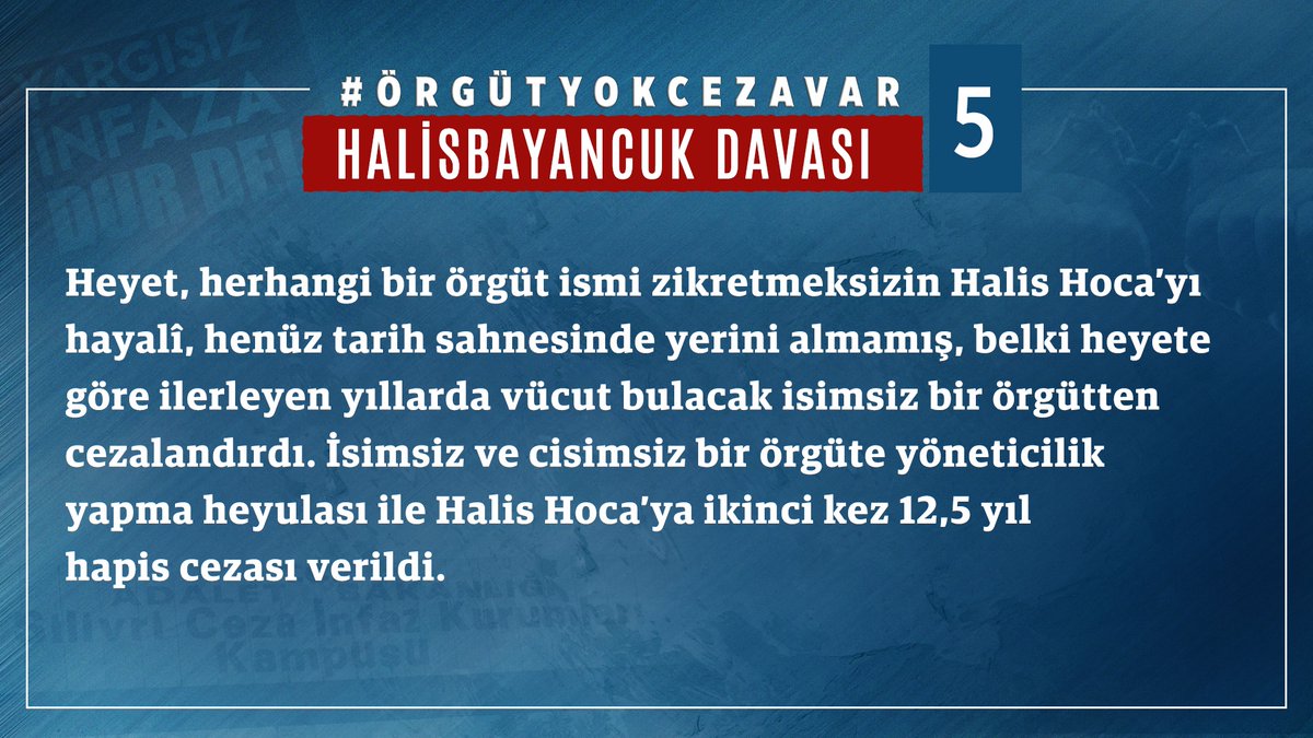 tevhidekip_'s tweet photo. #ÖrgütYokCezaVar
HalisBayancuk Davası 

- 5⃣ - https://t.co/FFLSDdqpTD