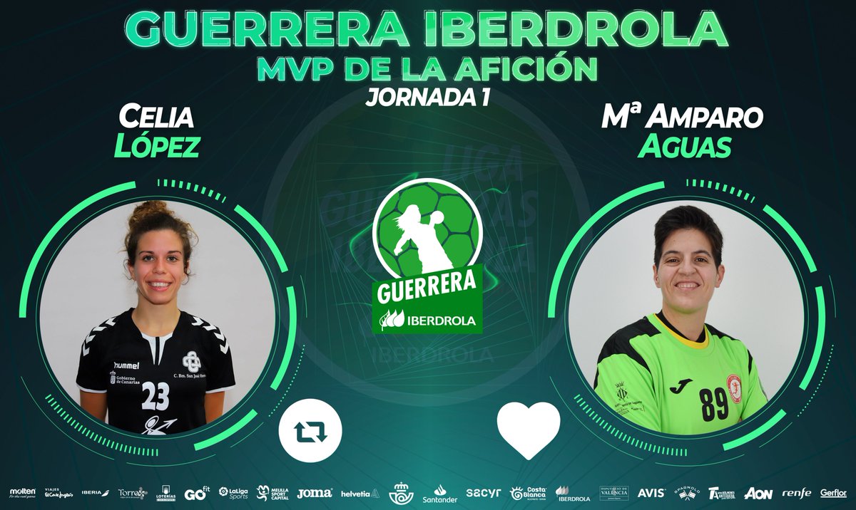⭐️ #GuerreraIberdrola - Jornada 1

🆚 <a href="/BMSanJoseObrero/">C.D.Balonmano San Jose Obrero</a> : <a href="/BMMorvedre/">#vamosMorvedre🖤♥️</a>

♻️ RT: <a href="/Celialopez8/">Celia López Garrido</a> 
❤️ Me gusta: <a href="/pensandogreen/">Amparo Aguas</a>