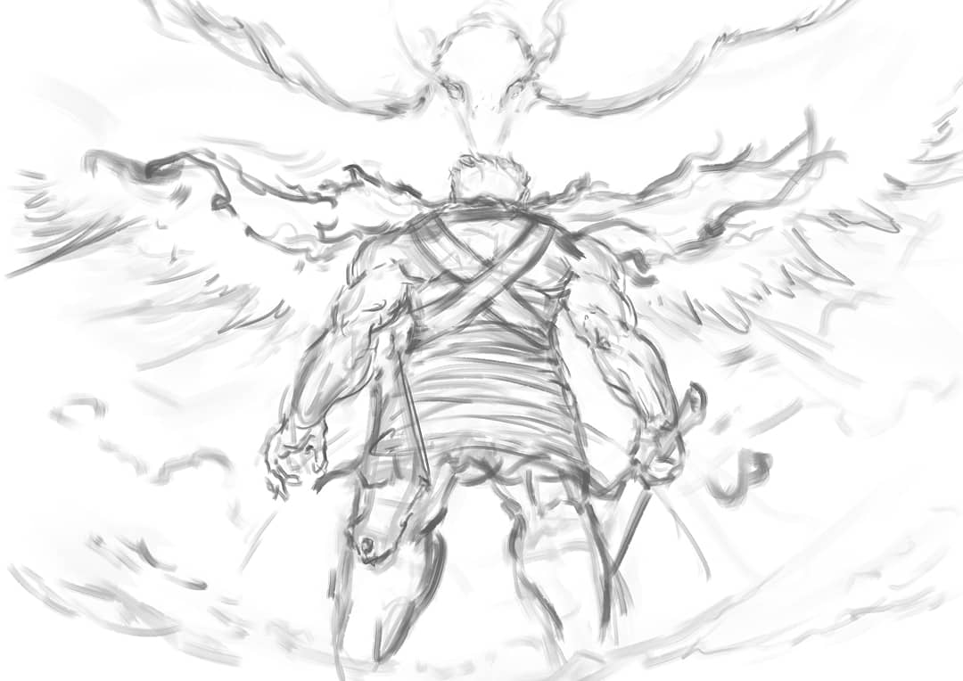 Zodd vs Falcon of Light. The revelation chapters were some of the best in the Berserk manga and this particular encounter was epic! The fear in Zodds eyes, the short fight where his horn gets cleaved🔥 I took some artistic liberty with this one but didnt stray too far
