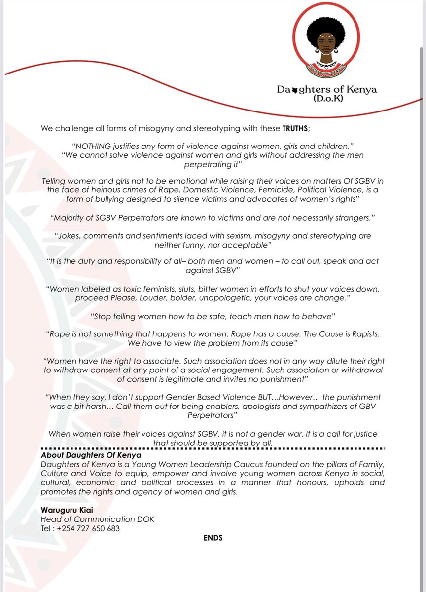 #EndGBVCulture our statement on the ongoing debate on #SGBV