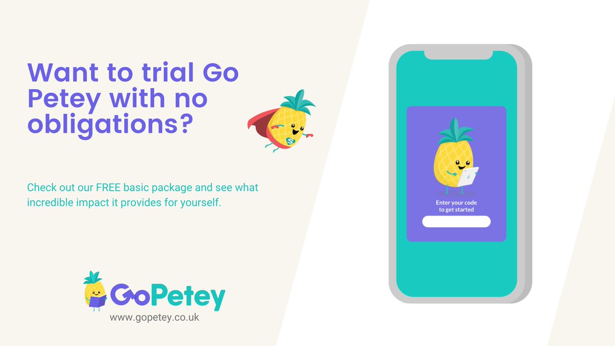 GoPetey3's tweet image. Want to trial Go Petey with no obligations? ✅📱

Check out our FREE basic package and see what incredible impact it provides for yourself. 👀

👉 gopetey.co.uk 

#TeachingApp #LiteracySkills #PrecisionTeaching #Literacy #EarlyLiteracySkills #Phonics #Reading #Writing