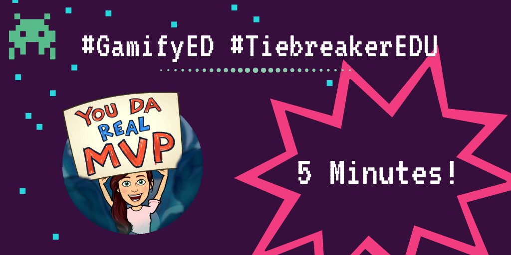 EdGamify's tweet photo. 5 minutes until we #TipOff this week's #GamifyEd chat! #TiebreakerEDU @geraldaungst @mdp17gw @AllisonKTeaches @AmandaJeane2 @GibboneyRebecca #edchat #games4ed #gamification https://t.co/WmKbyu6HVZ
