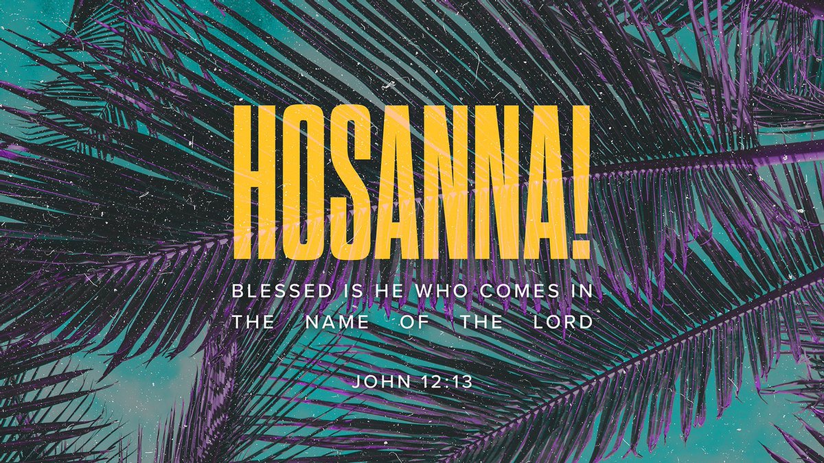 UMHB's tweet photo. They took palm branches and went out to meet him, shouting,
“Hosanna!”
“Blessed is he who comes in the name of the Lord!”
“Blessed is the king of Israel!”  - John 12:13 (NIV) https://t.co/B8swUeBZNM