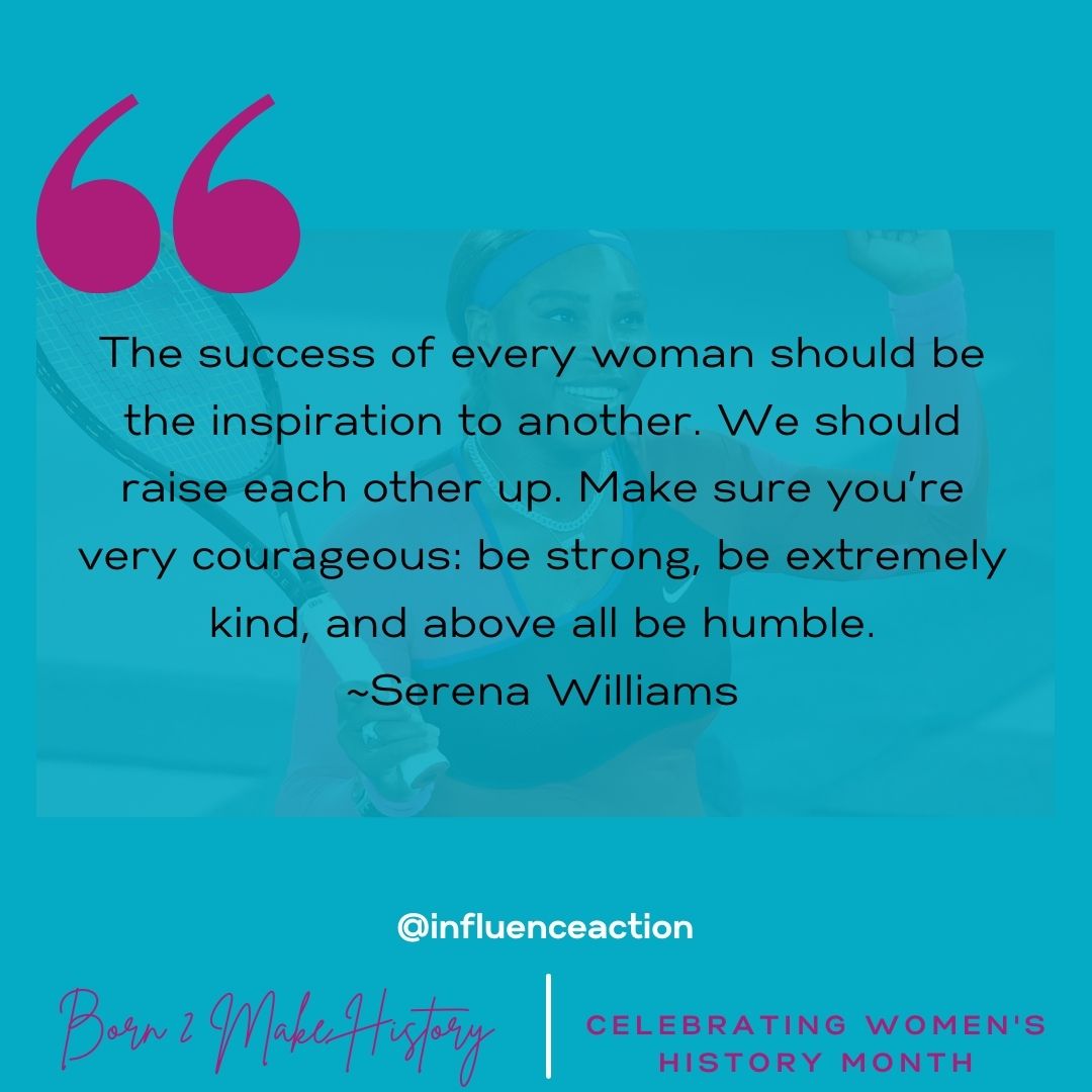 influenceaction's tweet photo. @serenawilliams is a professional tennis player and the top athlete in the world. She has won 23 Grand Slam singles titles, the most by any player in the Open Era, and the second-most of all time behind Margaret Court.
#IAM #Womenshistory #tennis #iamborn2makehistory https://t.co/Cog1U3Idxj