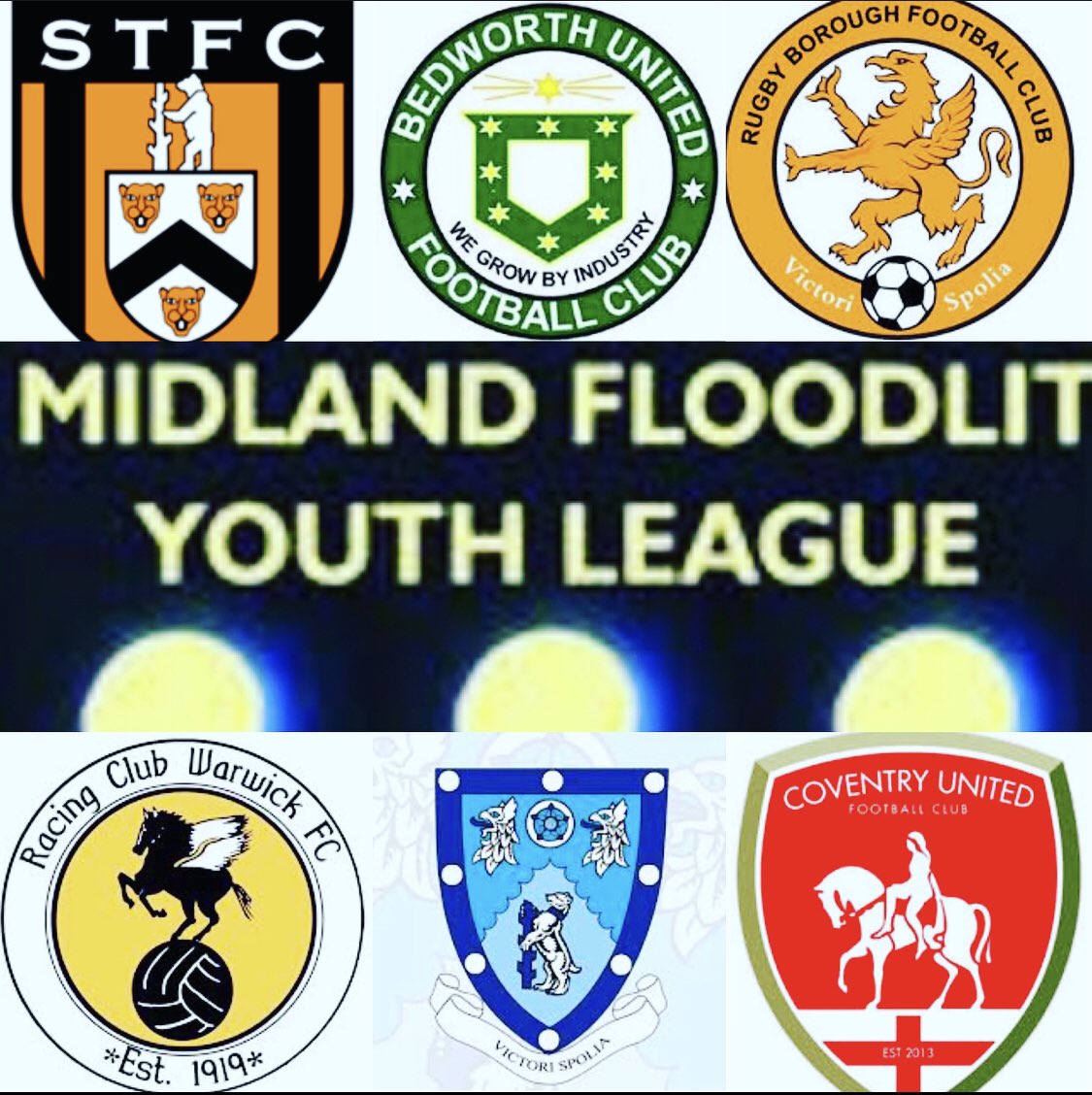 RTFC_Academy's tweet photo. ACADEMY POST LOCKDOWN FIXTURE NEWS 

MIDLAND FLOODLIT YOUTH LEAGUE CUP 🏆 

GROUP D 

A v BEDWORTH UNITED
H v RUGBY BOROUGH
A v STRATFORD TOWN 
H v RACING CLUB WARWICK
A v COVENTRY UNITED

Group fixtures to commence  Monday April 5th 

#mfylcup #upthevalley #localderbies https://t.co/oq0FdjlcIj