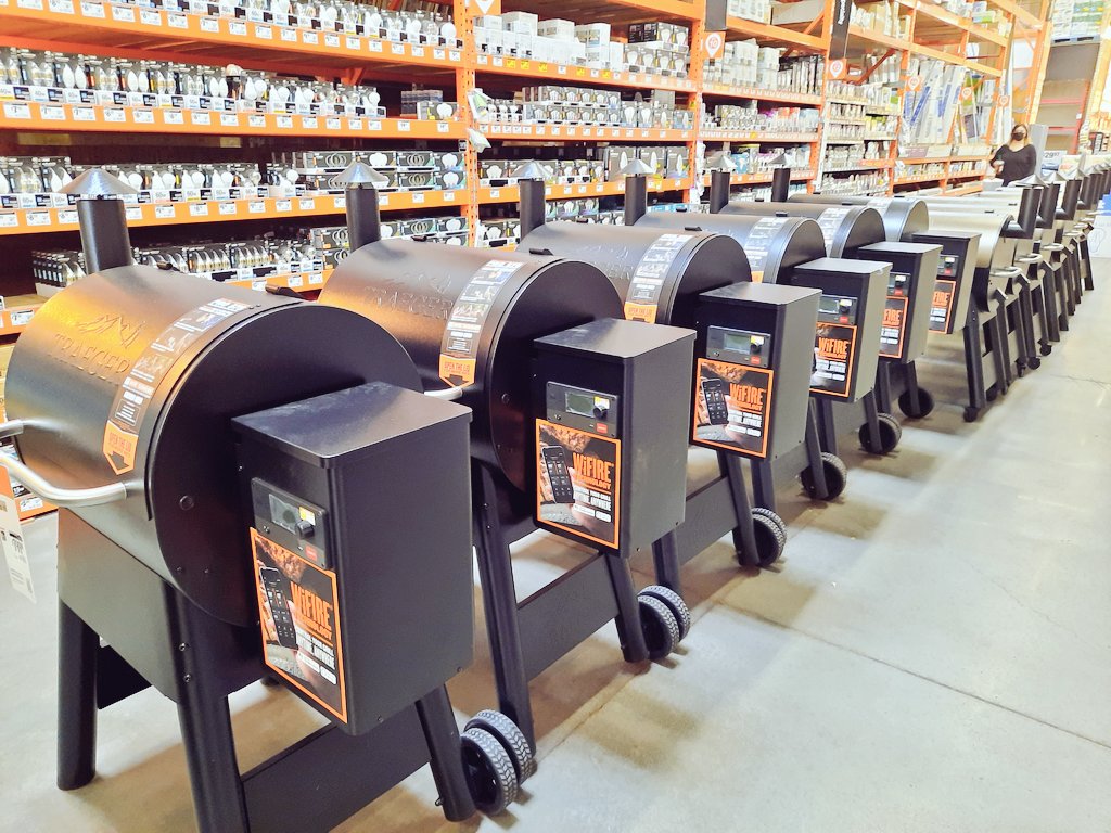 Ready for another great sales day! Traegers as far as the eye can see! #THD1003 #GrillsReadyToMove #TreagerTreasure