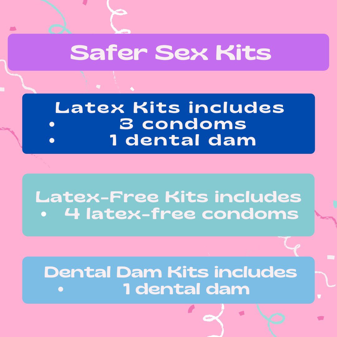 BUCGSA's tweet photo. Hello all! We are once again doing a free Menstruation and Safe Sex supply kit distribution event! Click this link to reserve your place: 
https://t.co/HLGxz2F8ED https://t.co/xOzqLQactV