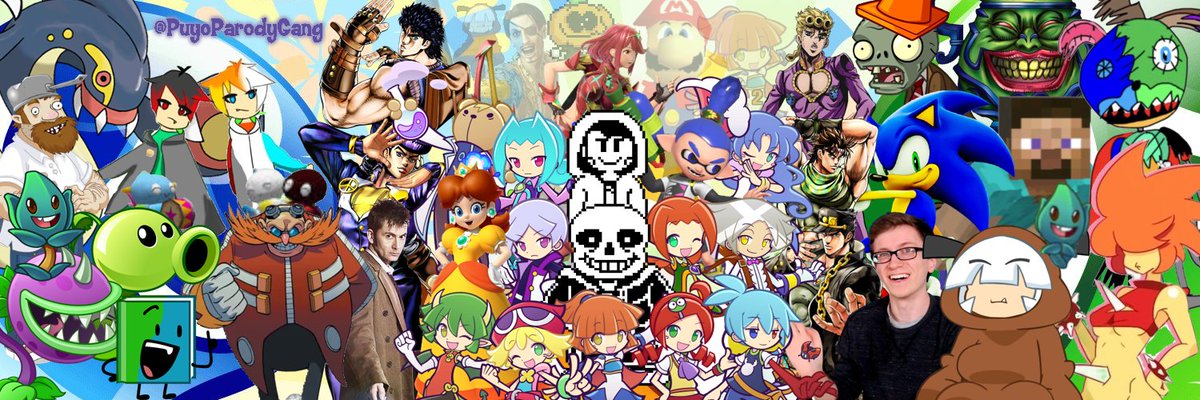 PuyoParodyPros's tweet image. //Surprise banner! Thank you guys so much for helping me grow this much! I appreciate your help. Stay tuned for more edits and multi-musing randomness!